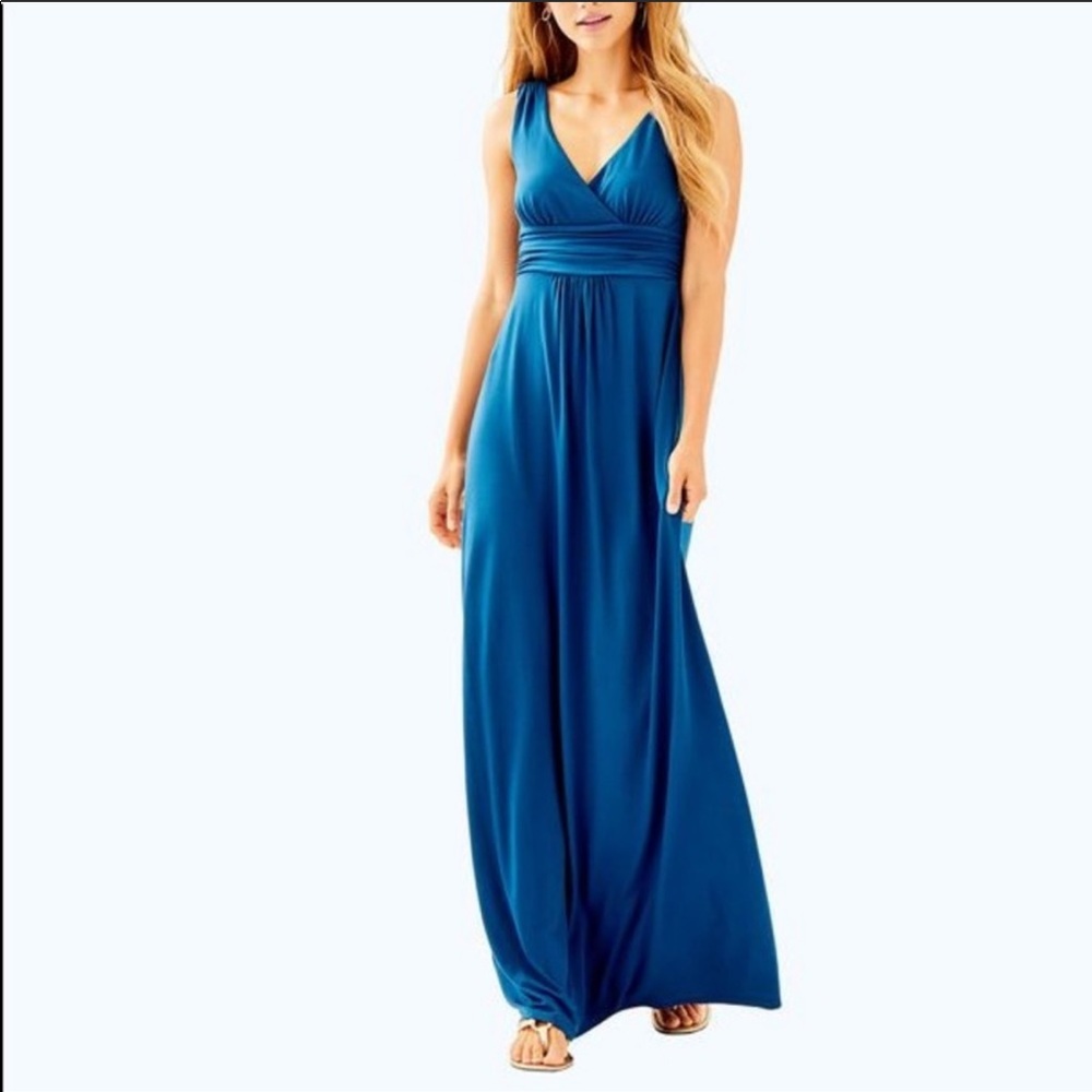 Lilly Pulitzer Sloane maxi in inky navy